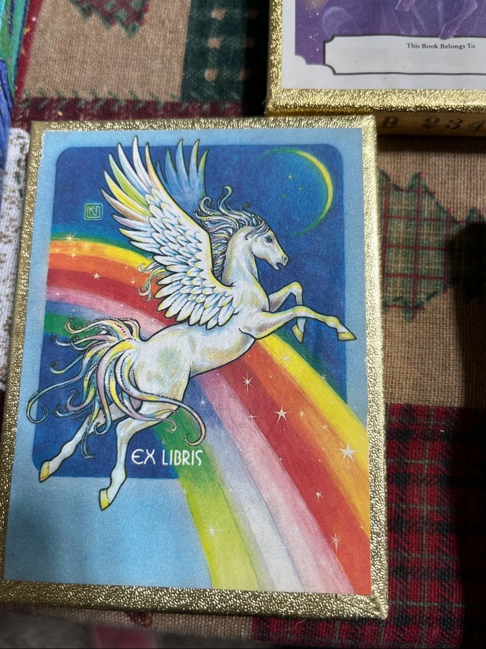 Unicorn Bookplates / Ex Libris Labels - bundle of 3